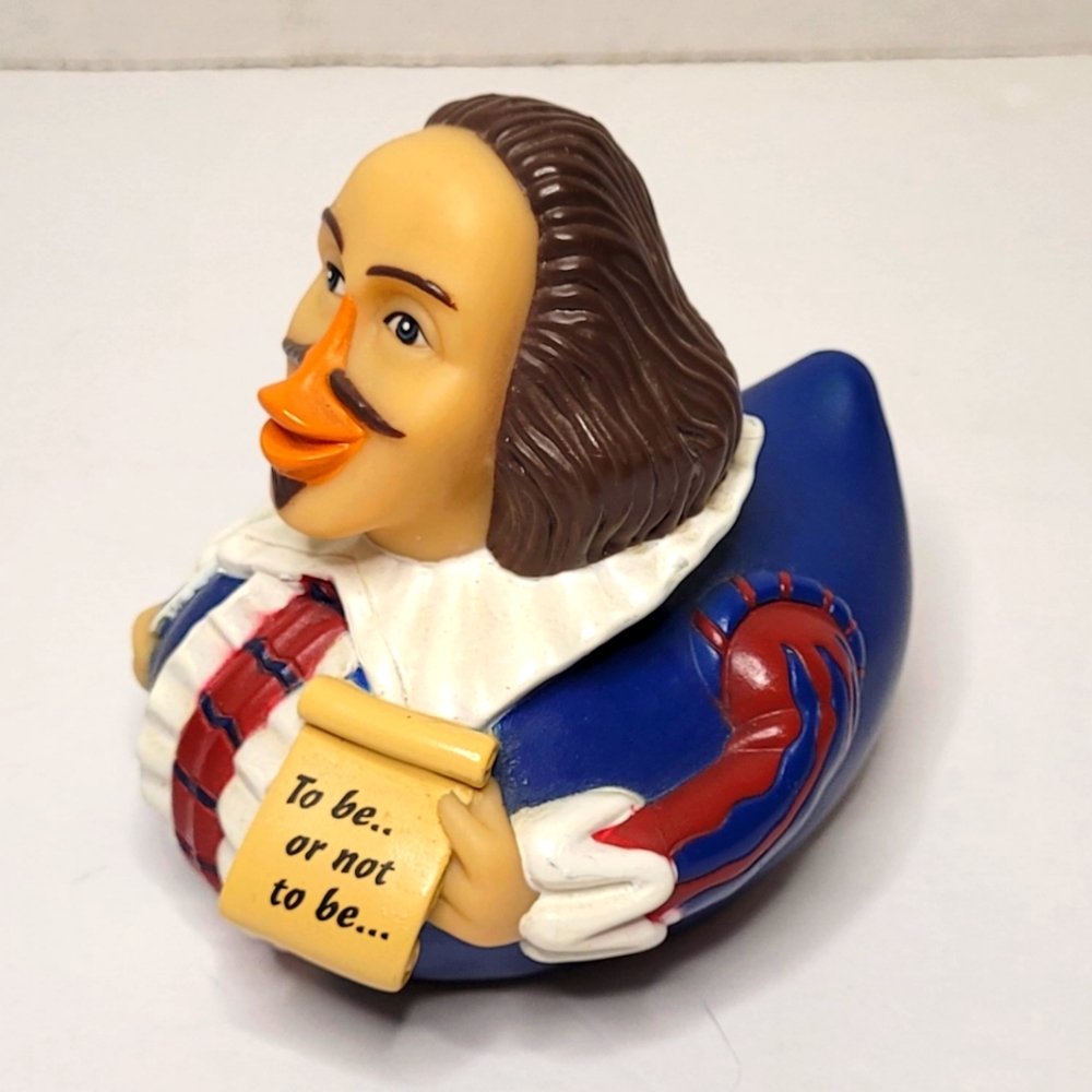 William Shakespeare Rubber Duck Bath Toy Collectible 2001 CelebriDucks